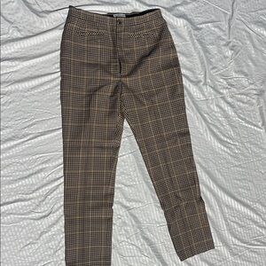 Women's Balenciaga  Brown Checkered Pants